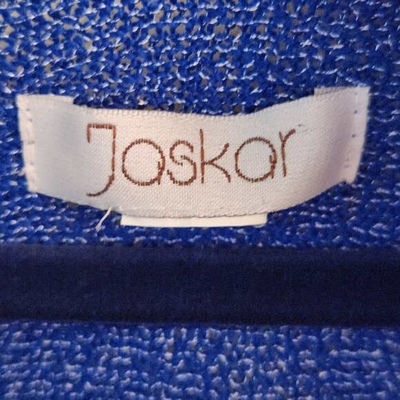 Jaskar Mixed Media Asymmetric Hem Lagonlook Tunic Sweater Size 2X - Picture 4 of 5